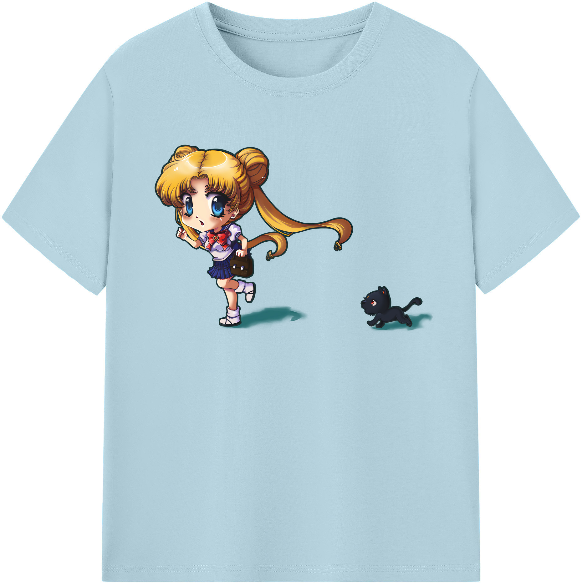 （画像用） 美少女戦士セーラームーン 愛野 美奈子 あいの みなこ Sailor Moon Aino Minako 綿100％半袖Tシャツ（フロントプリント）